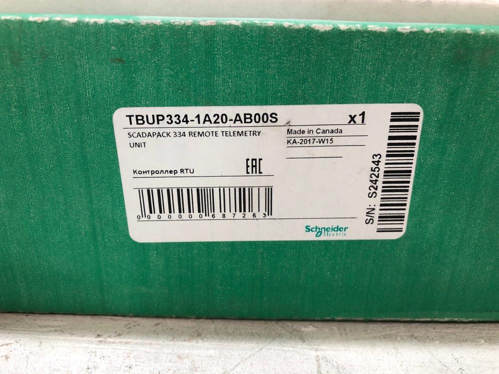 Schneider Electric SCADAPack 334 Remote Telemetry Unit TBUP334-1A20-AB00S