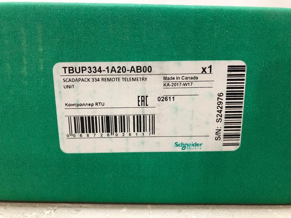 Schneider Electric SCADAPack 334 Remote Telemetry Unit TBUP334-1A20-AB00