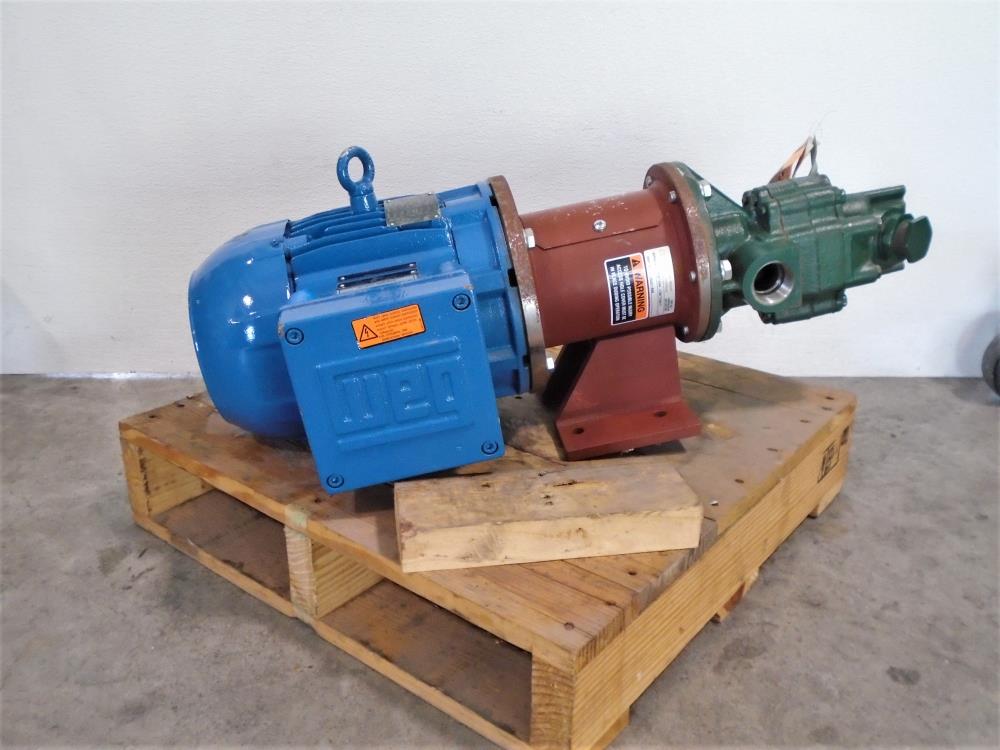 Roper Gear Pump, Type 1, Fig 18AM16 with WEG 3 HP Motor 00318XT3E182TC