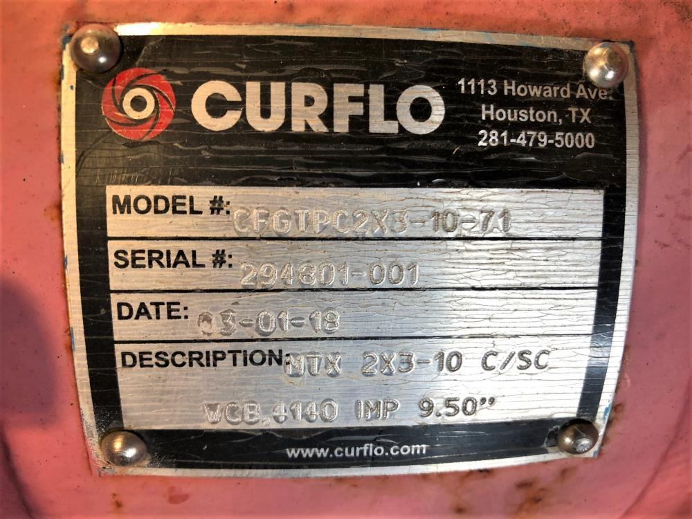 Curflo Centrifugal Pump #CFGTPC2X3-10-71, MTX 2