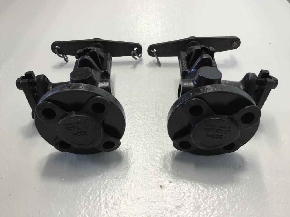 Pair of Clark Reliance 3/4” RF Flanged 600# A105 Gagecock Valves SG860 FX