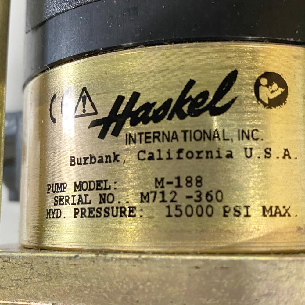 Haskel M-188  Air-Driven Liquid Pump, 15000 PSI