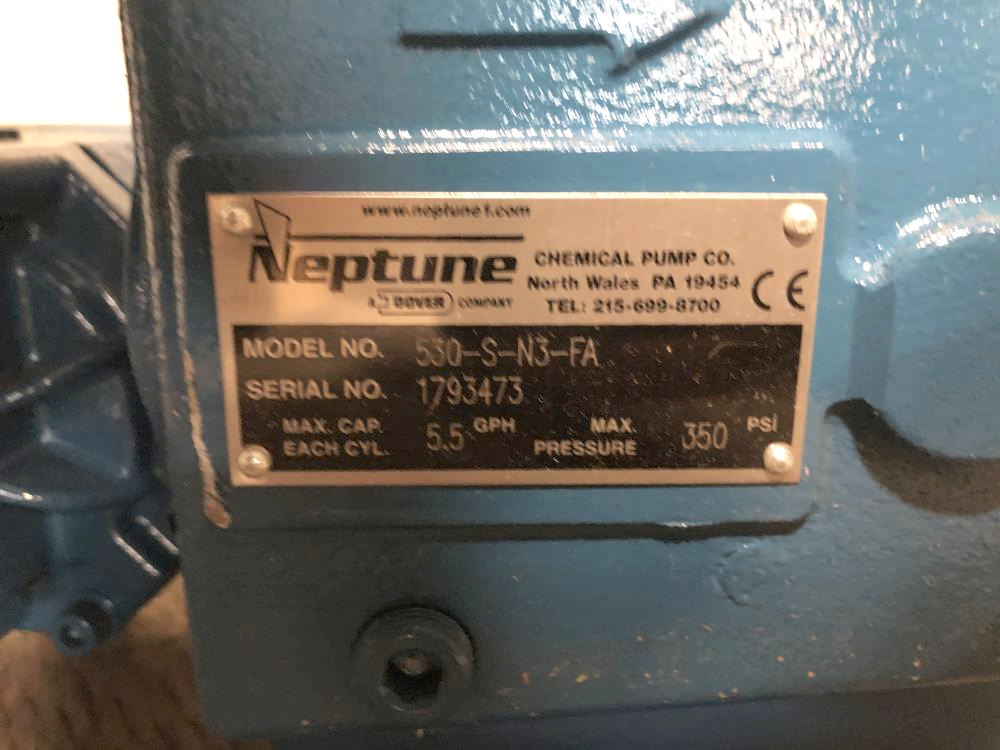 Neptune Metering Pump 5.5 GPH Model# 530-S-N3-FA