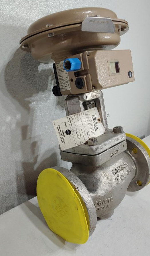 SAMSON 3" 150# CF8M Control Valve Model 3277 with 3730-3 HART Capable Positioner