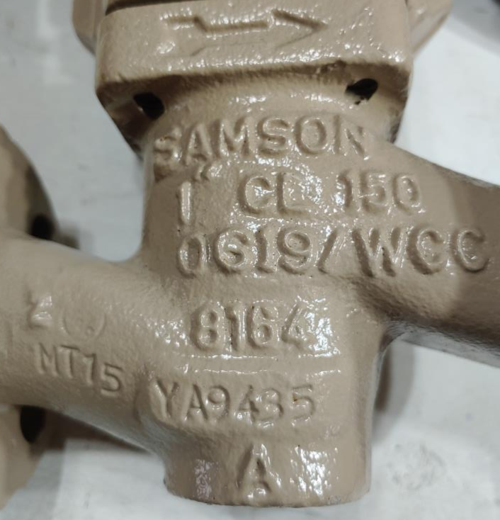 SAMSON 1" 150# WCC Control Valve Model 3277 w/ 3730-3 HARP Capable Positioner