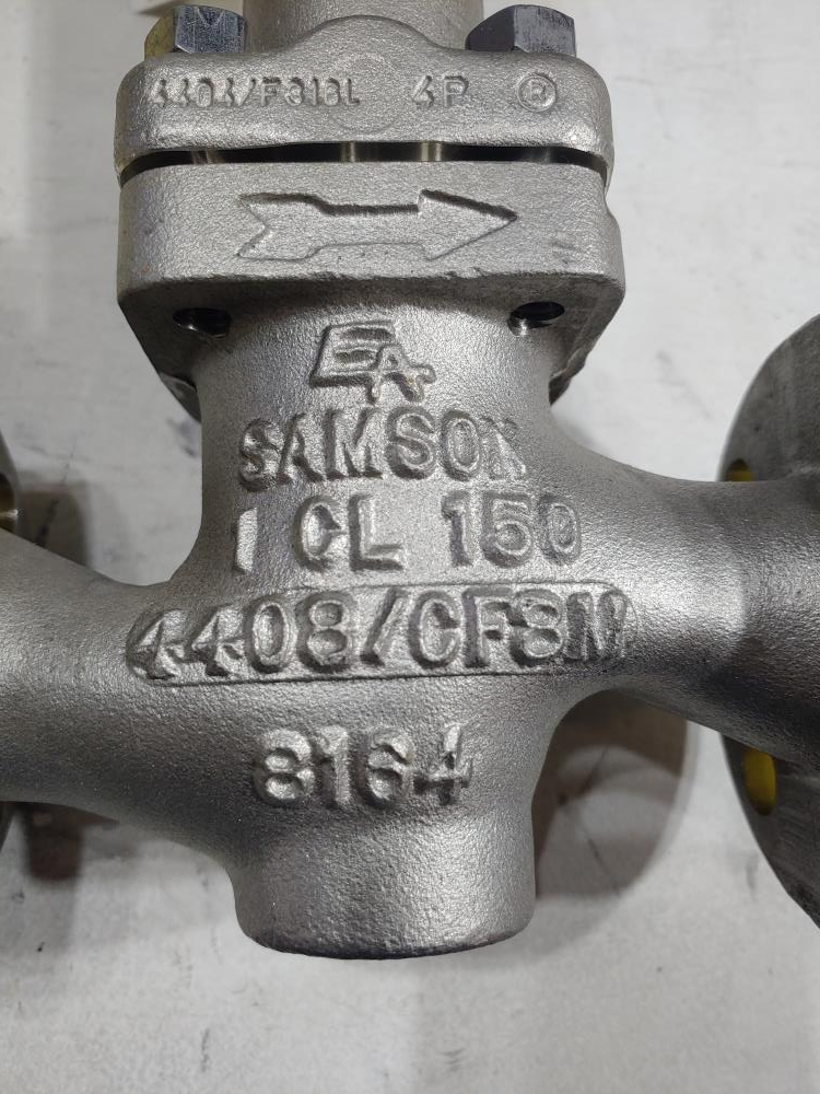 SAMSON 1" 150# CF8M Control Valve Model 3277 w/3730-3 HART Capable Positioner