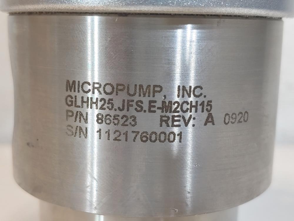 Micropump Model GLHH25.JFS.E-MSCH15 Magnetic Drive Gear Pump w/ HUB Assembly 