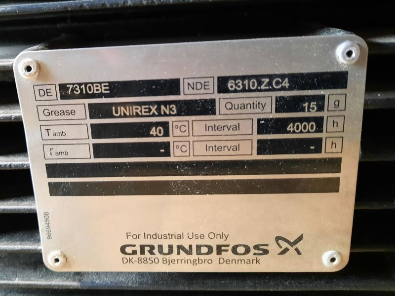 Grundfos Pump Type CRE45-4 AN-G-V-HQQV, Model: B99188069P116470003