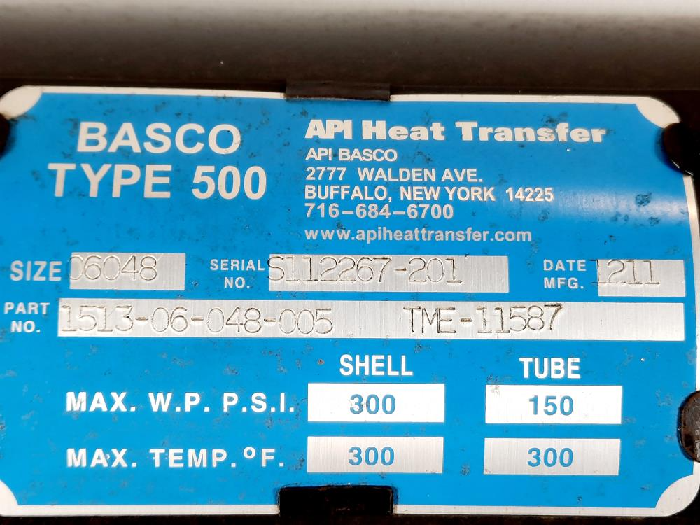 Basco Type 500 Heat Exchanger - API Heat Transfer