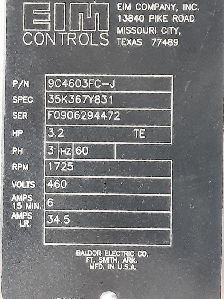 EIM 3JTK3 Electric Rotary Valve Actuator Controller Assembly