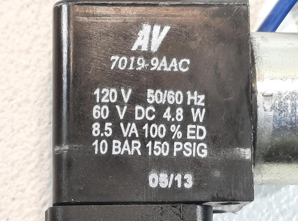 Tyco Solenoid Valve 791L-412-C4AA-00