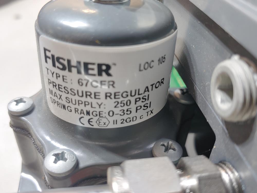 Fisher 2" 150# Actuated Control Valve Type 657 w/ Fieldvue Positioner DVC6200