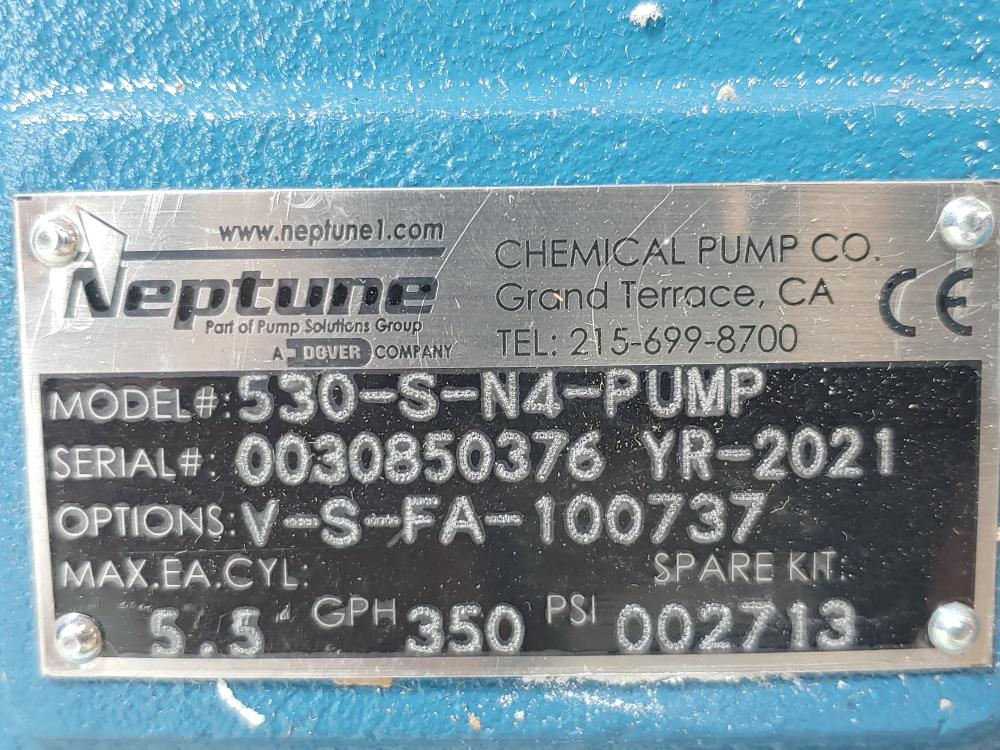 Neptune Diaphragm Metering Pump 530-S-N4-PUMP