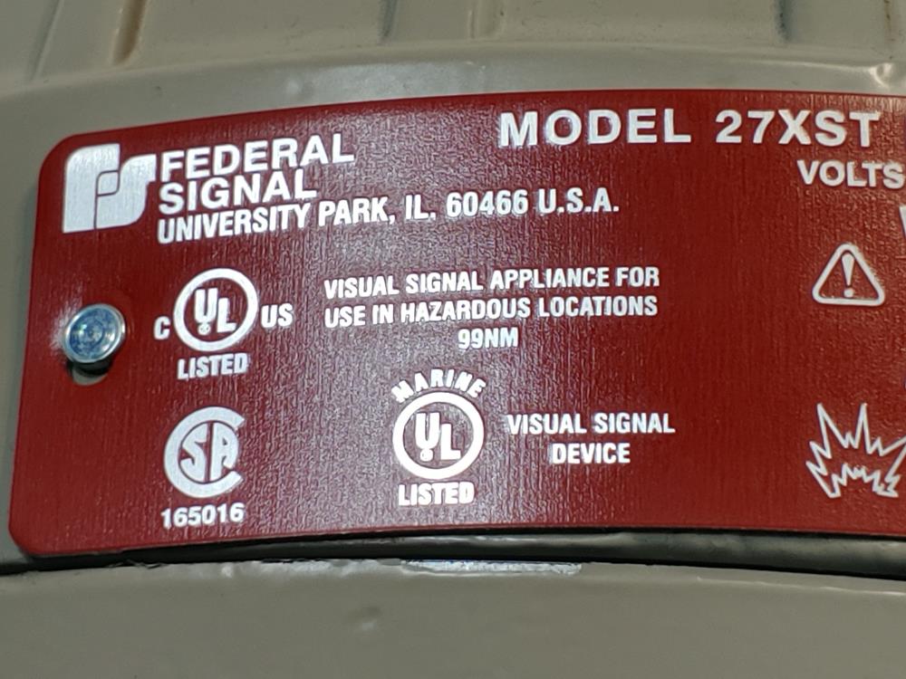 Federal Signal Model 27XST Explosion Proof Strobe Light series C2