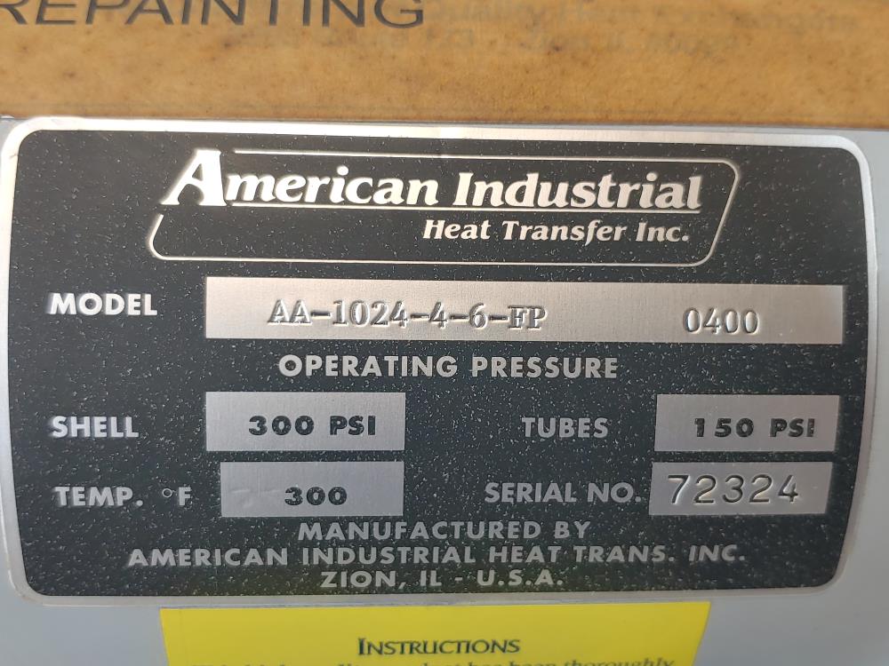 American Industrial Heat Exchanger AA-1024-4-6-FP