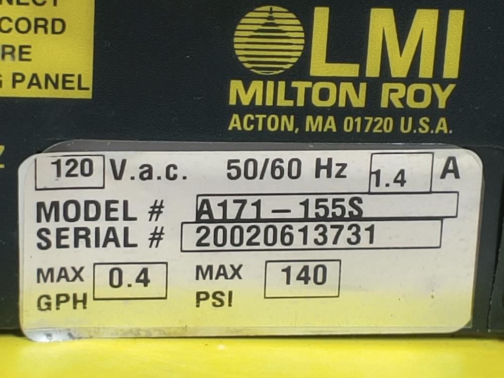 LMI Milton Roy Metering Pump A171-155S