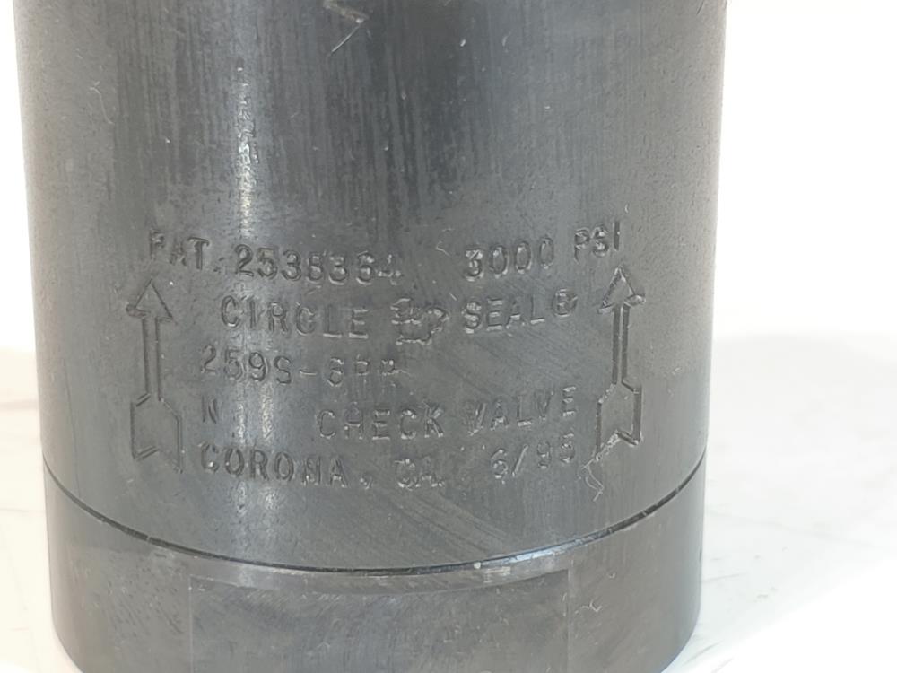 Circle Seal 3/4" Check Valve Model 259S-6PP