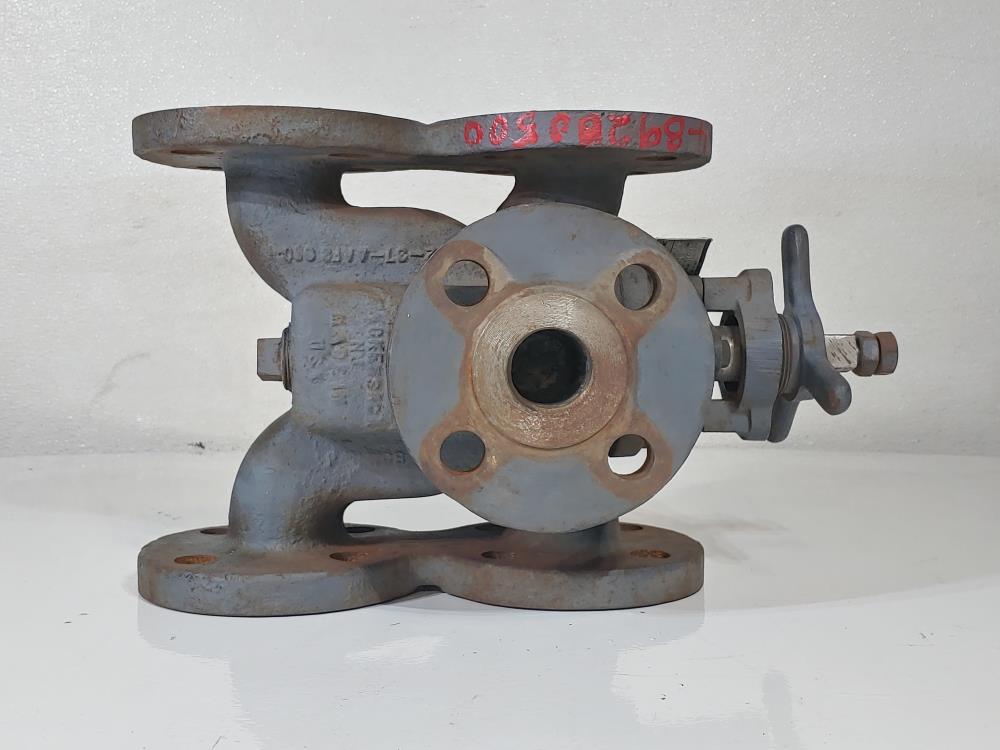 KRAISSL 1-1/2" 300# 6-Way Transfer Valve Model# 72-37AAFHS-300