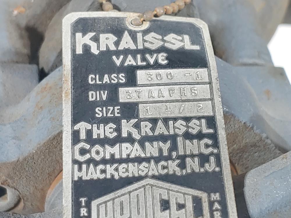 KRAISSL 1-1/2" 300# 6-Way Transfer Valve Model# 72-37AAFHS-300