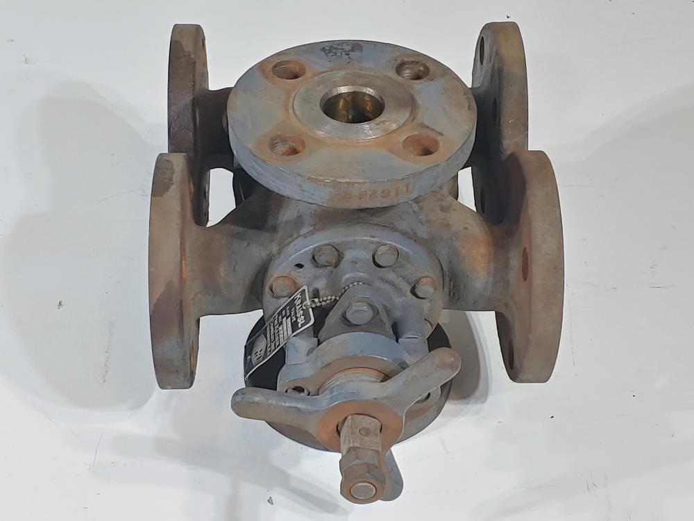 KRAISSL 1-1/2" 300# 6-Way Transfer Valve Model# 72-37AAFHS-300