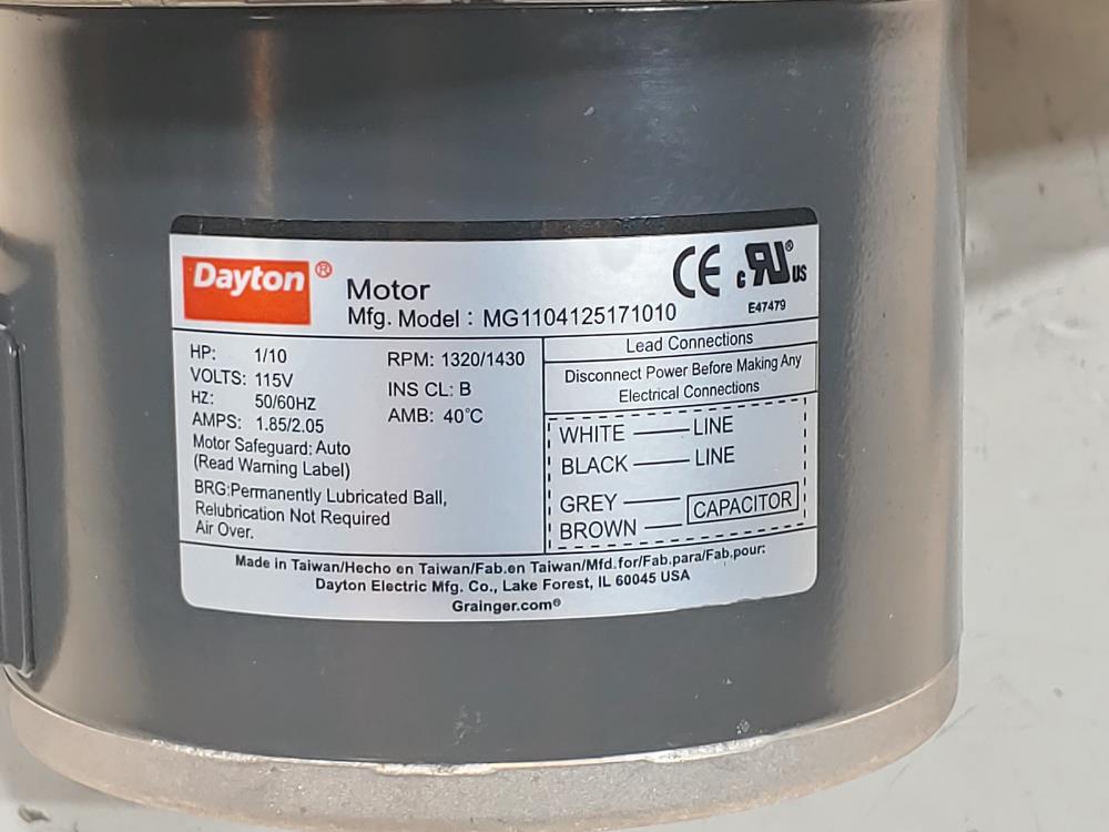 Dayton 1TDT2A, 1/10 HP, 115V Blower 