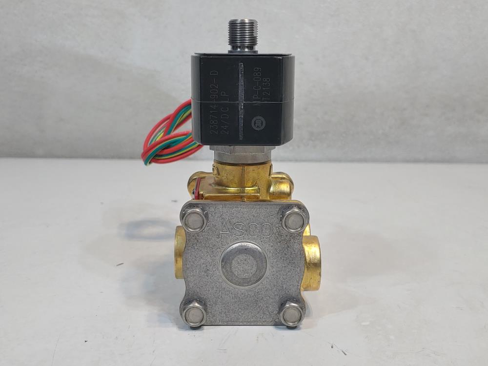 Asco 3-Way Brass 3/8" Low Power Solenoid Valve EF8003G300 / EF8316G303