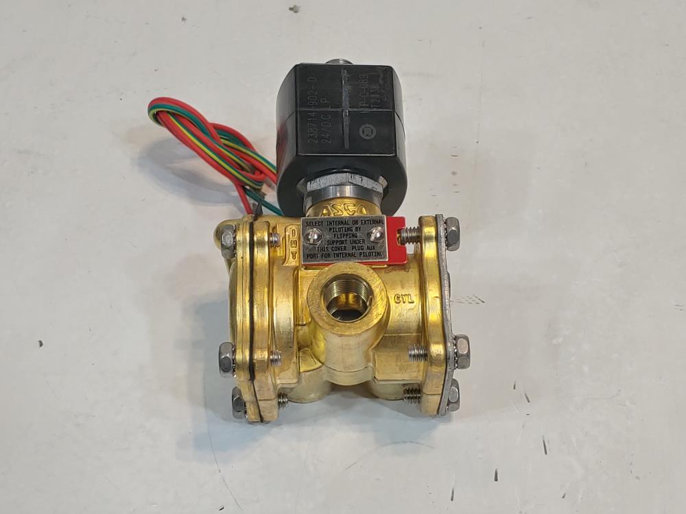 Asco 3-Way Brass 3/8" Low Power Solenoid Valve EF8003G300 / EF8316G303