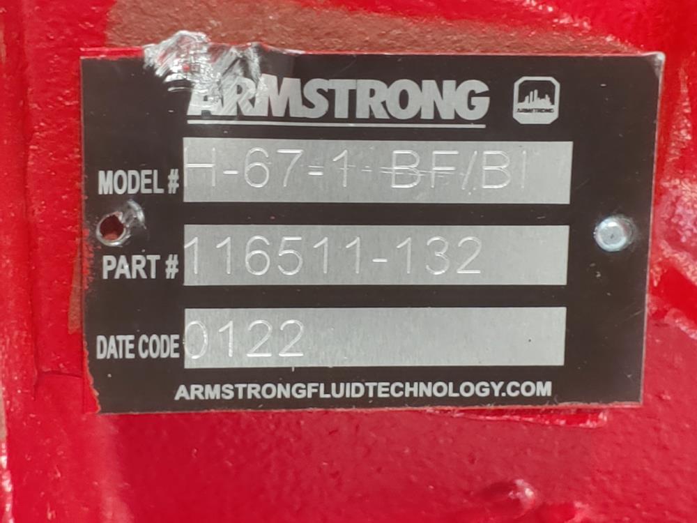 Armstrong Hydronic H-67-1 Cast Iron Pump H-67-1 BF/B1