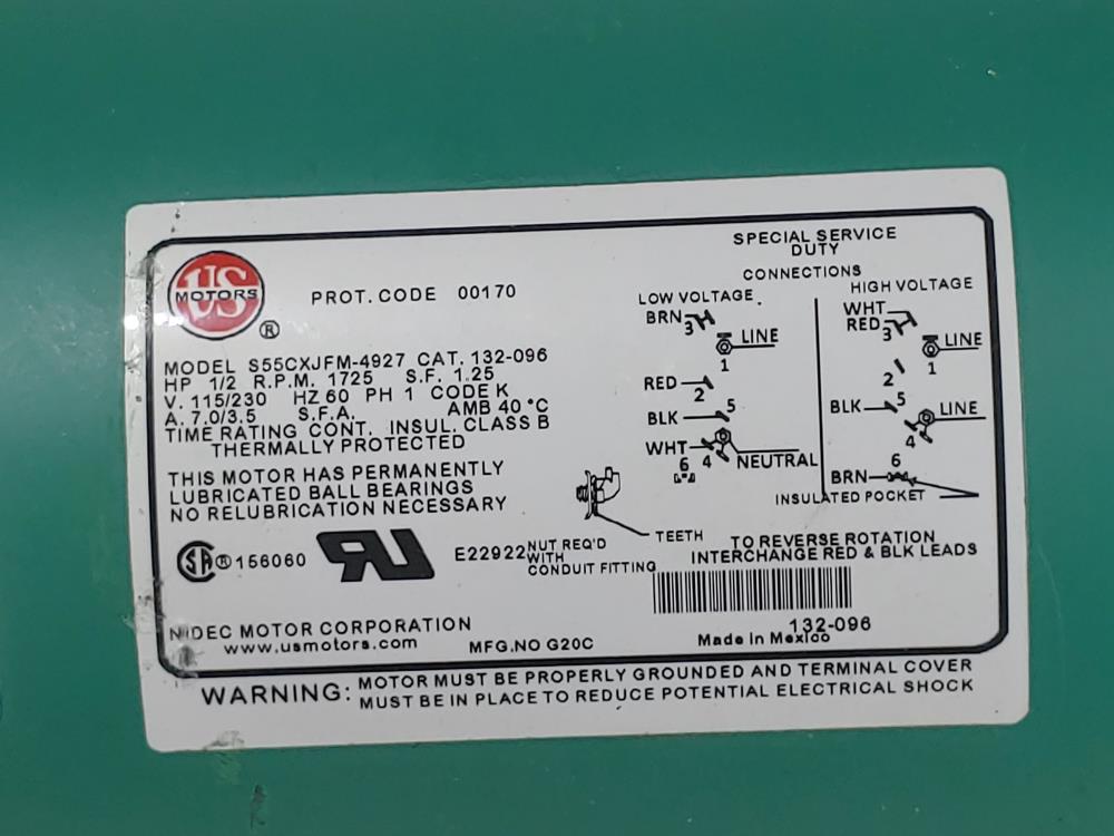 Taco 1630 Cast Iron Circulator Pump 1630C6E1 