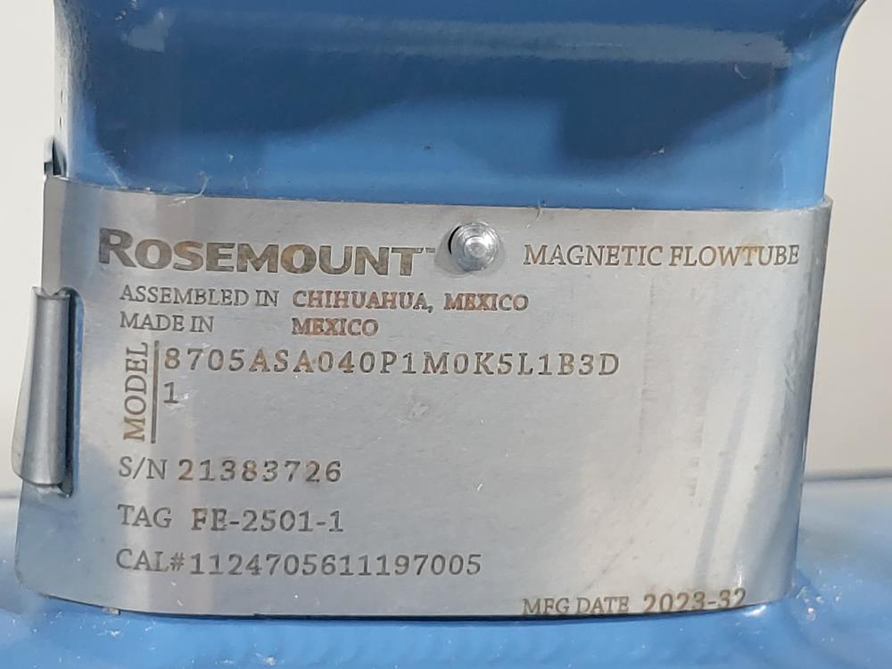 Rosemount 8732 Transmitter w/ 4" Flanged  8705 Series Magnetic Flowtube 