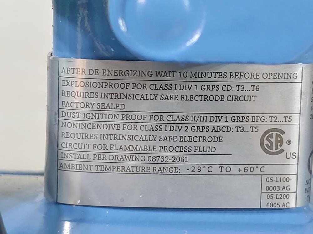 Rosemount 8732 Transmitter w/ 6" Flanged 8705 Series Magnetic Flowtube