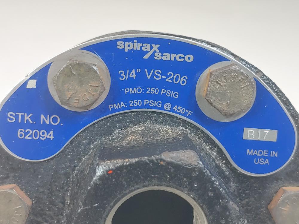 Spirax Sarco B17 3/4" NPT VS-206 Air Vent 62094 