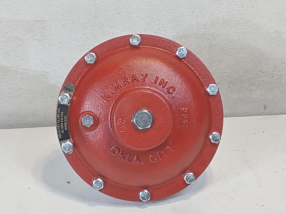 Kimray 1" Stem-Guided High Pressure Control Valve 1400 SMT PO 1/4IV 