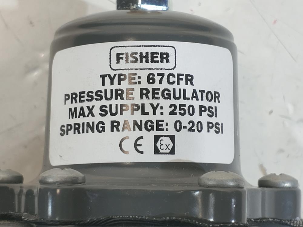 Fisher 67CFR Pressure Regulator 250 PSI, Spring Range: 0-20 PS