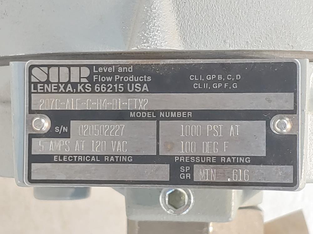 SOR Level Switch 207C-A1E-C-H4-D1-ETX2