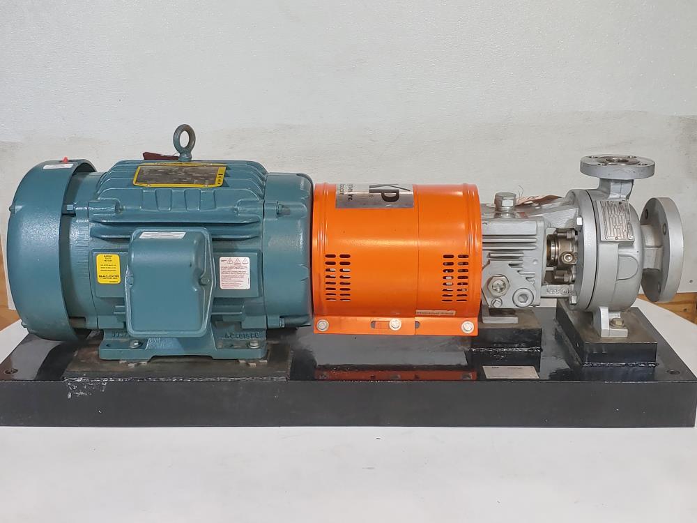 Pumpworks PWA-HT 1.5X3X6 High Temp. Horizontal Process Pump w/ Baldor 15HP Motor