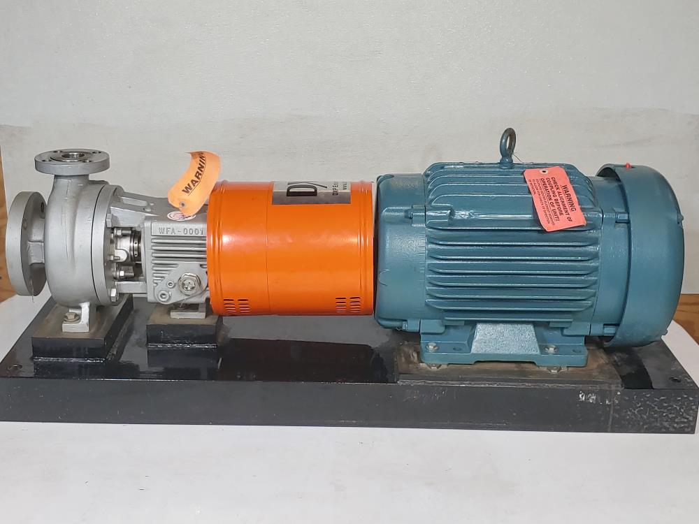 Pumpworks PWA-HT 1.5X3X6 High Temp. Horizontal Process Pump w/ Baldor 15HP Motor