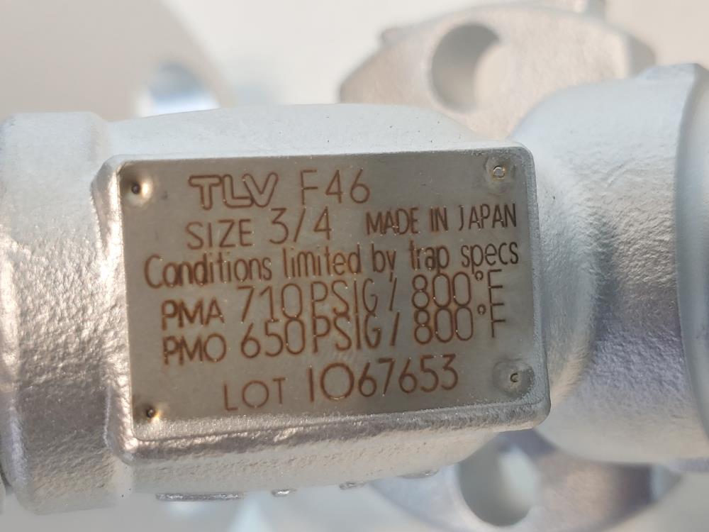 TLV 3/4" NPT F46 QuickTrap Connector Body w/ Blow Down Valve