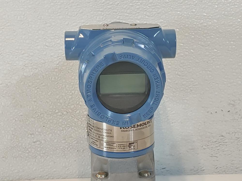 Rosemount 3051 Pressure Transmitter Model#: 3051CD1A22A1AE5M5