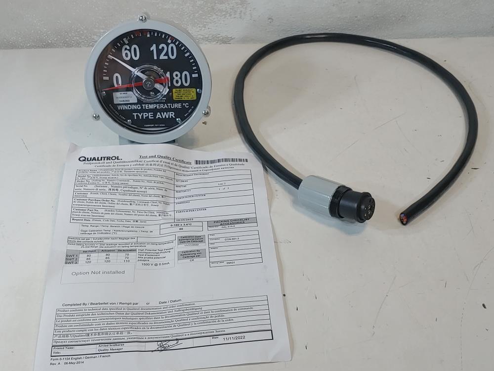 Qualitrol 167-296-01 Temperature Gauge Switch 