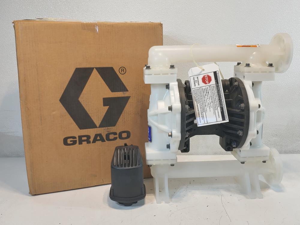 Graco 1" Husky 1050P-PP01AP2PPPTPTPT Series B Flange end Diaphragm Pump