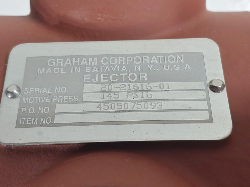 Graham 2-1/2" X 3" Steam Jet Ejector Flanged WCB