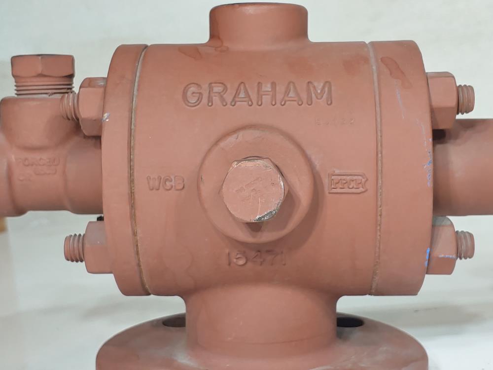 Graham Ejector 1-1/2" X 2" Steam Jet Ejector Flanged WCB