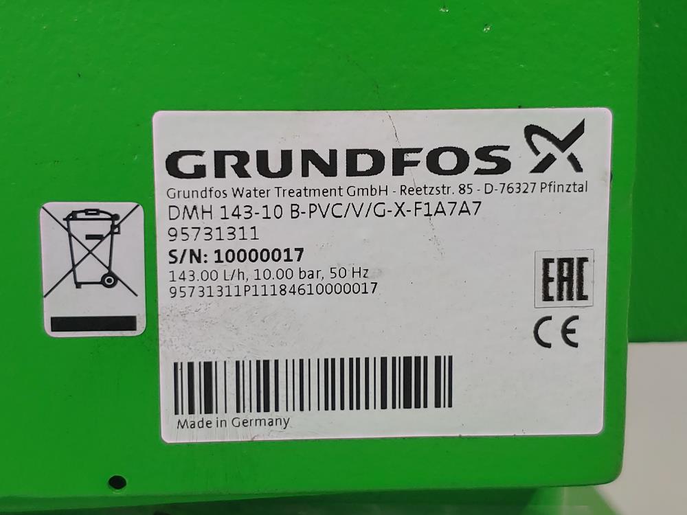 Grundfos DMH Dosing Pump DMH 143-10 B-PVC-/V/G-X-F1A7A7 / 95731311