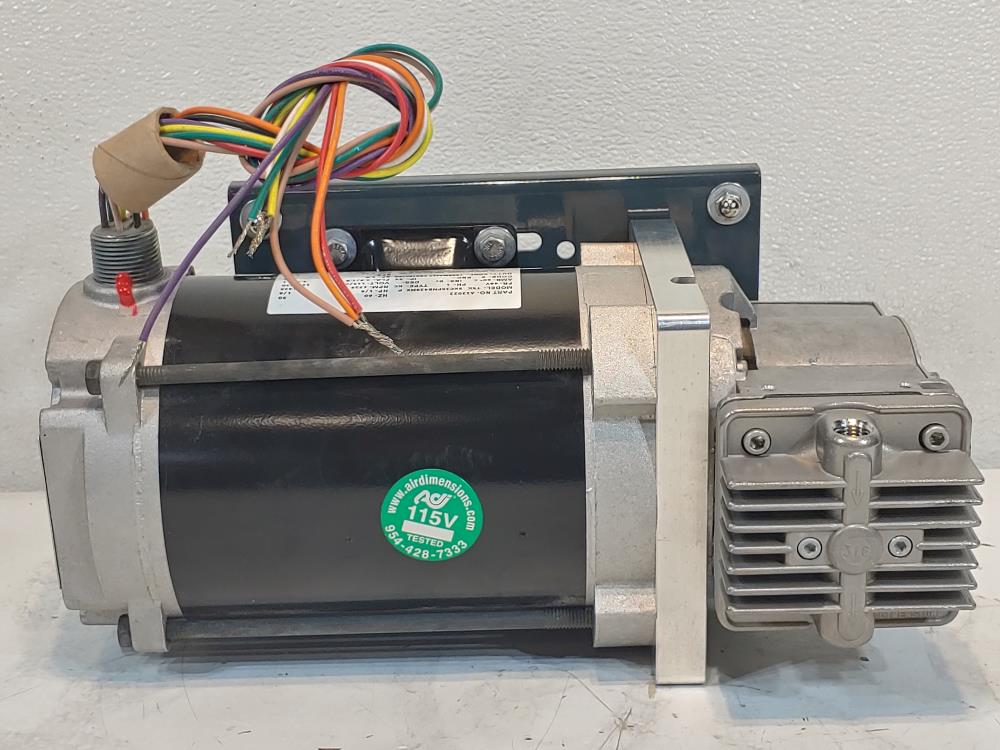 ADI Dia-Vac Pump Model# R221-FT-RA1 w/ Marathon Electric Motor 5KC36PNB429MX P