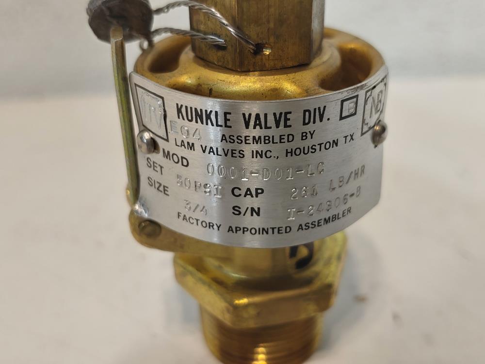 Kunkle 3/4" Pressure Relief Valve 0001-D01-LC