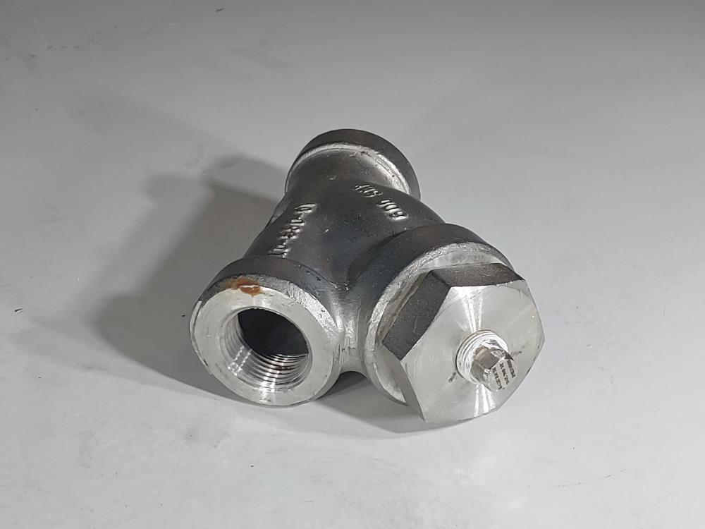 Mueller 1" NPT 600# WYE Y Strainer CF8M Stainless 