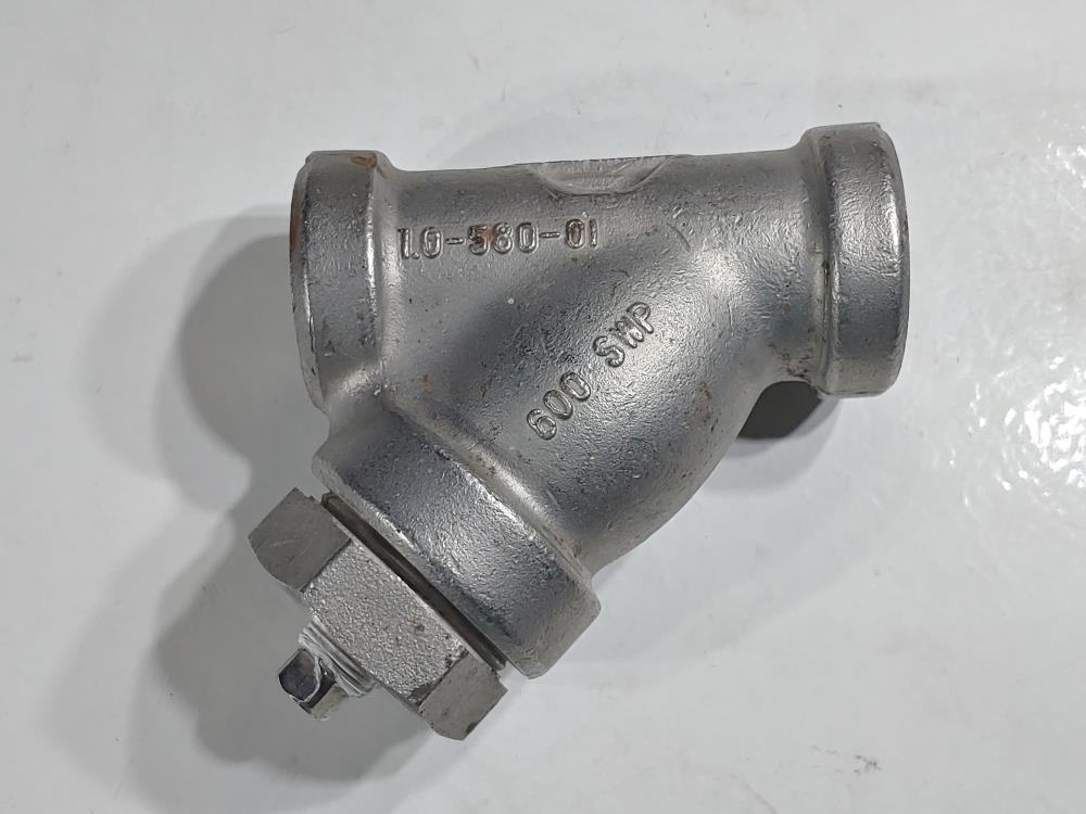 Mueller 1" NPT 600# WYE Y Strainer CF8M Stainless 