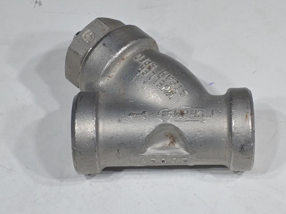 Mueller 1" NPT 600# WYE Y Strainer CF8M Stainless 