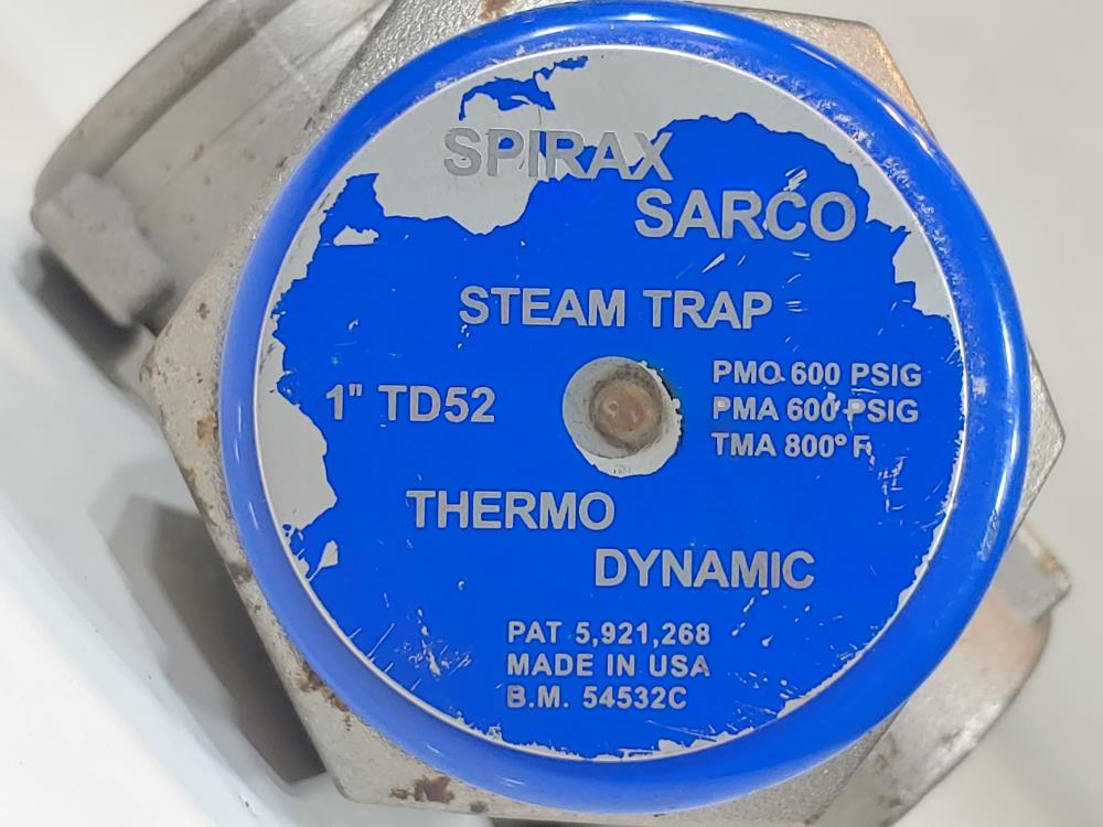 Spirax Sarco 1" TD52 Thermo Dynamic Steam Trap 